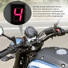 Универсальный водонепроницаемый дисплей для мотоцикла с кабелем 0-8, светодиодный цифровой дисплей со спидометром