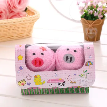 

Animal Washcloth Towel Cake Shape Gift Soft Cute for Wedding Birthday Party Couple MYDING