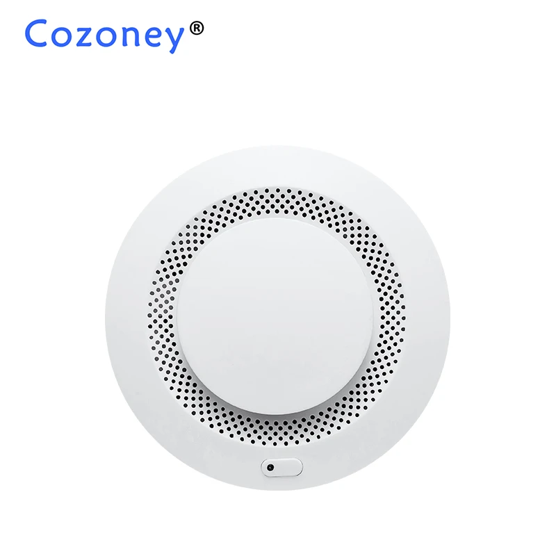 Fire Alarm Smoke Detector Sensor With 10 Years Battery Life Audible Visual Security Alarm with Tuya APP SOS Emergency Alert