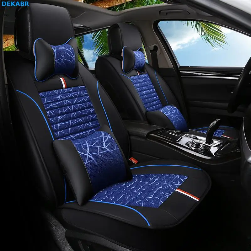 Полностью закрытый чехол из кожи и льна для Mitsubishi ASX Lancer SPORT EX Zinger FORTIS Outland подушки