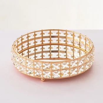 

Retail Conutertop Jewelry Display Tray Personal Vanity Necklace Holder Golden