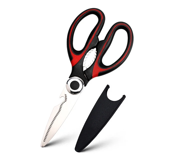 5 in 1 Stainless Steel Multifunctional Sharp Scissor Kitchen Knife Accessories Supplies Knife Sharpener Turkey Meat Tools