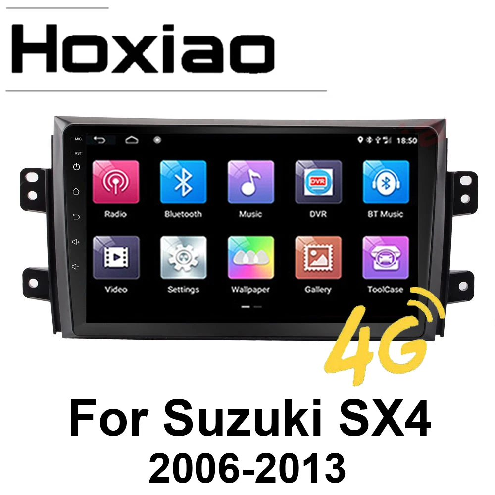 Для Suzuki SX4 2006 2013 четырехъядерный 9 &quot1024*600 Bluetooth 2din автомобильный DVD плеер радио GPS