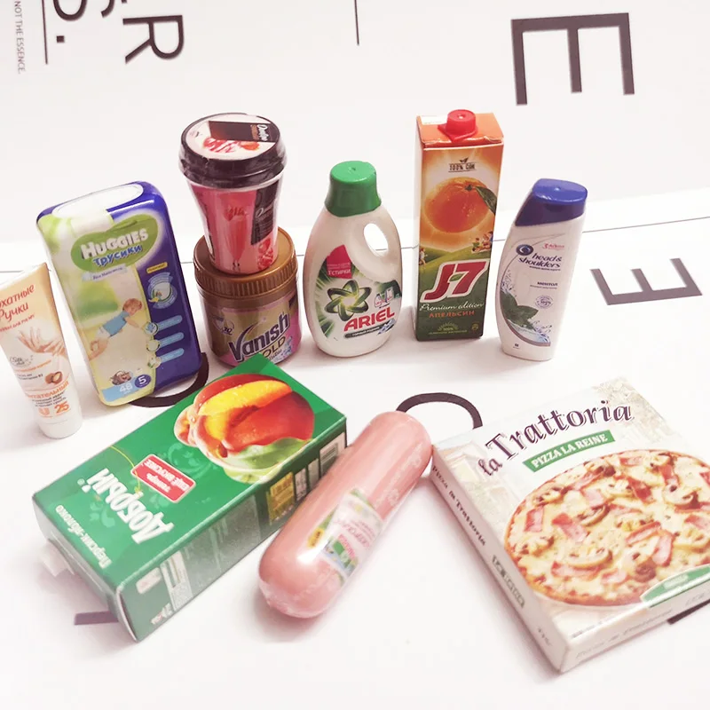 Miniature Dollhouse Toys Supermarket 1/6-Scale New for Kitd 1pcs Pretend-Food