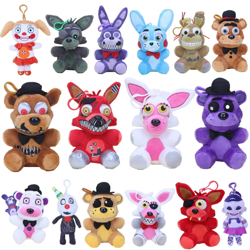 15cm Fnaf Five Nights At Freddy S Plush Nightmare Freddy Foxy Bonnie Springtrap Fazbear Plush Stuffed Toys Doll For Kids Plush Keychains Aliexpress