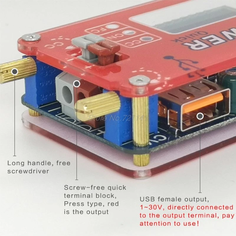 DC 1-30 в 15 Вт QC 2,0 3,0 FCP Быстрая зарядка лабораторный источник питания Регулятор DP3A цифровой дисплей USB регулируемый силовой модуль