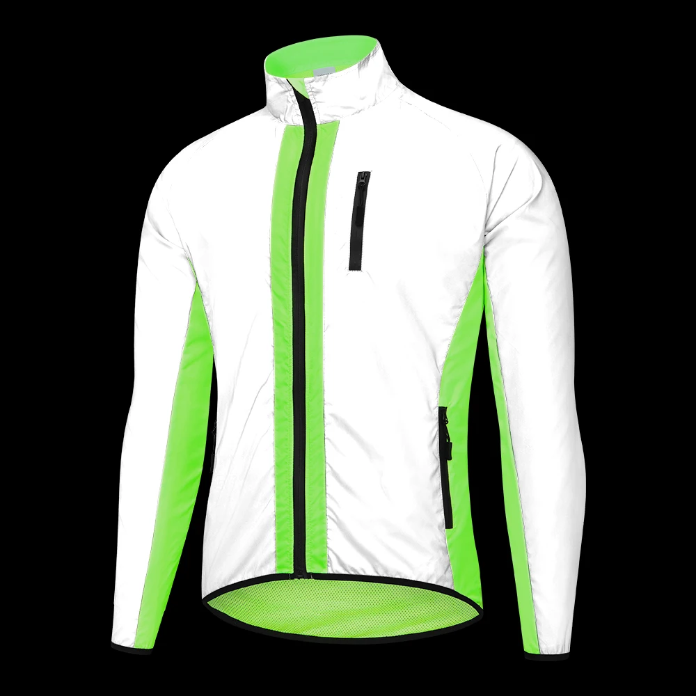 Cycling Jacket Running Jacket Bike Jacket Reflective Waterproof Windproof Night Glowing Men Winter For Cycling Clothes
