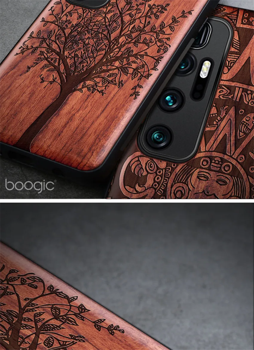 Carved Wood Case For Xiaomi mi 10 Ultra Shockproof Case TPU Bumper Cover For Xiaomi mi 10 Ultra Case Wood Shell Mi 10 Ultra (5)