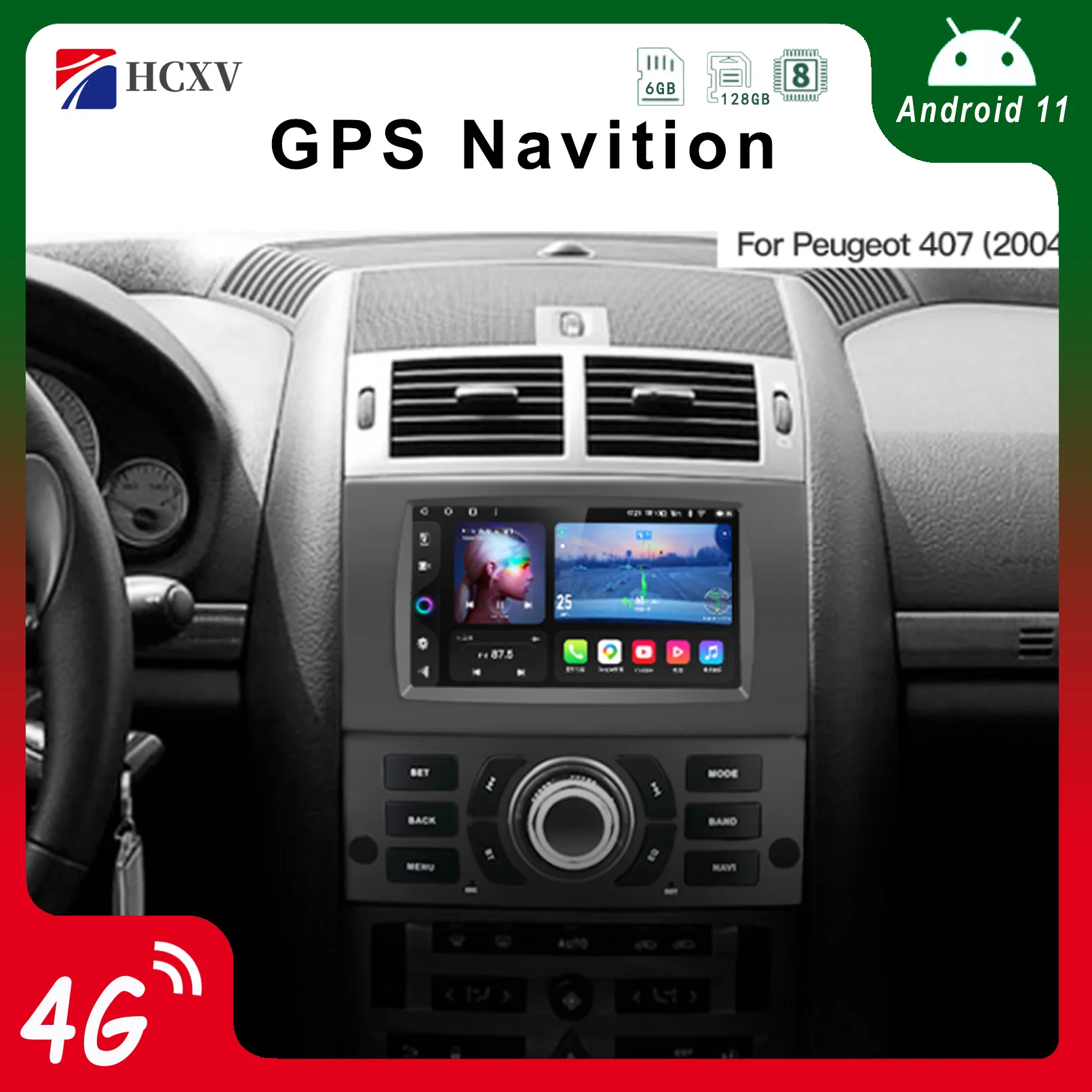 ZWNAV - Reproductor de DVD estéreo Radio de Coche para Peugeot 407  2004-2010, con Pantalla HD 1080P de 7 Pulgadas, con tecnología Android  10.0, GPS, Radio, Bluetooth, WiFi y OBD : : Electrónica