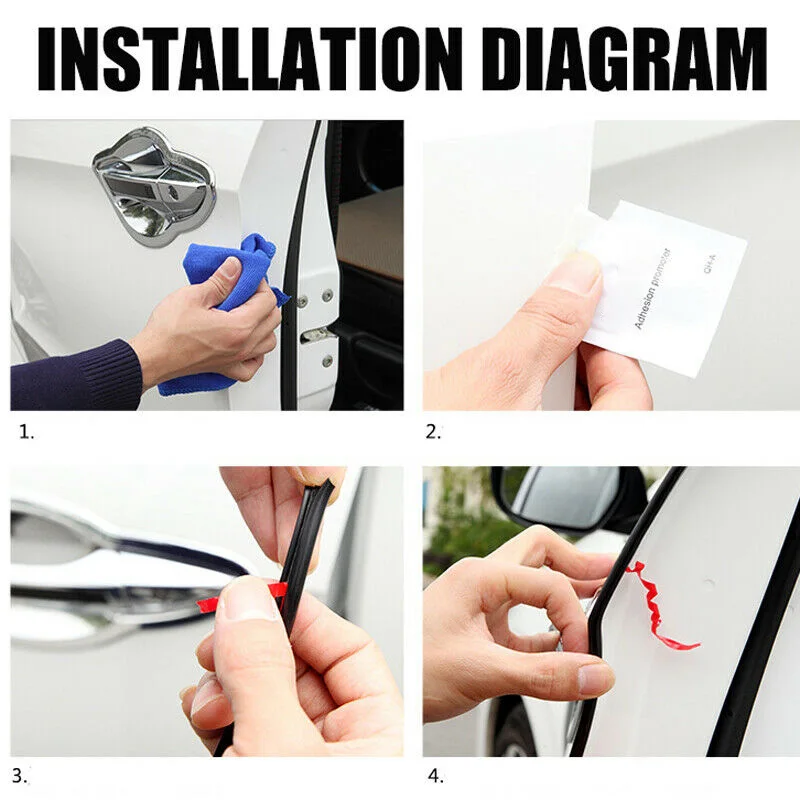 Автомобиль Грузовик Авто черный анти столкновения бампер полоса край двери