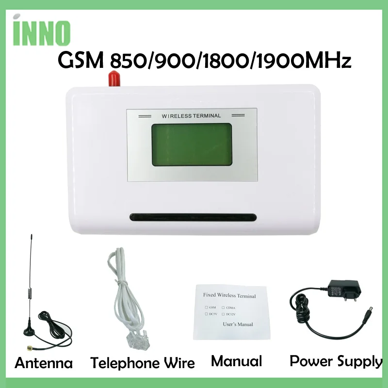 GSM 850/900/1800/1900 МГц фиксированный беспроводной терминал с ЖК дисплеем