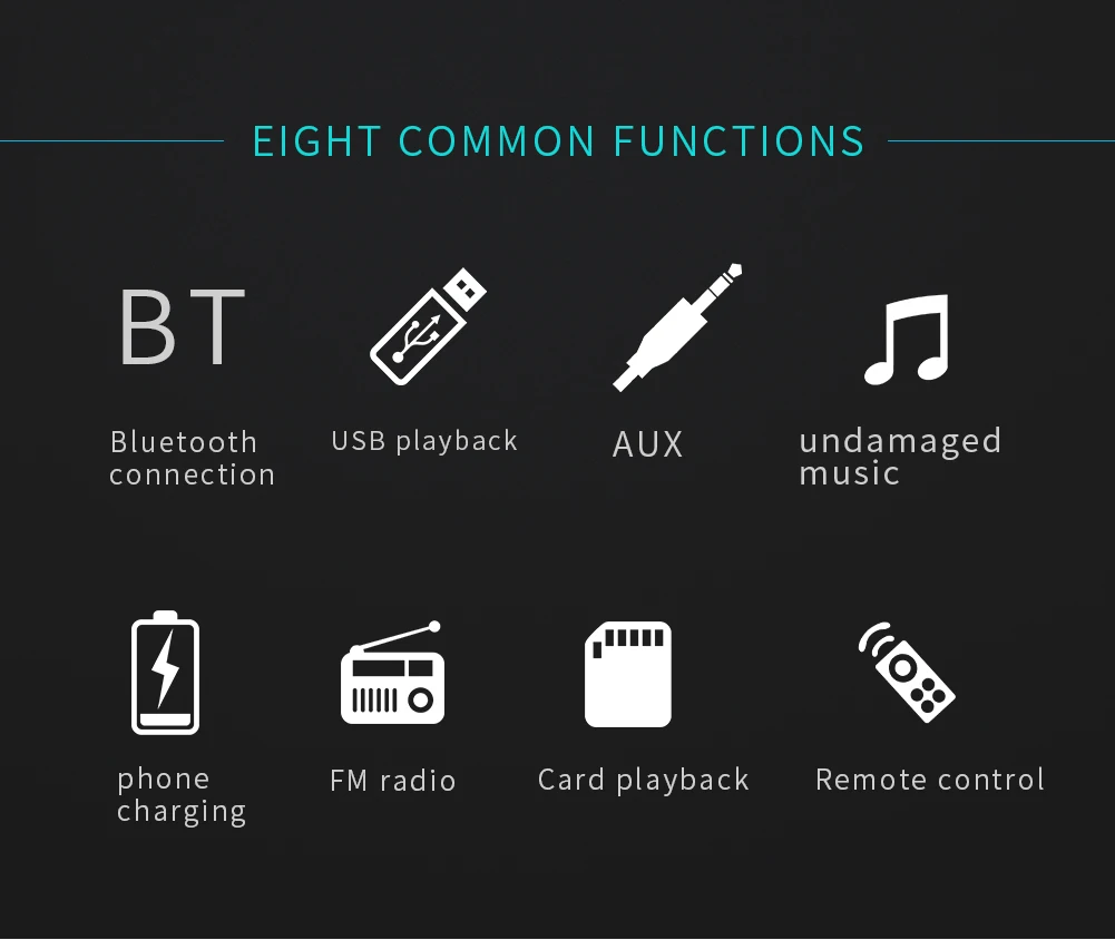 12V Single 1Din Bluetooth Car Stereo Audio In-Dash FM Aux Input Receiver USB TF MP3 Radio Player Autoradio