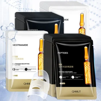 

10pcs Whitening To Repair Skin Natural Goat Milk Vitamin C Hyaluronan Nicotinamide Peptide Mask Hotsale