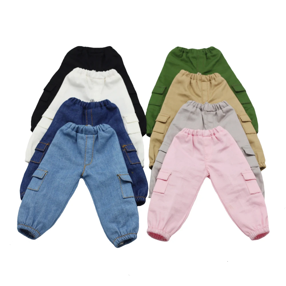 New 30cm BJD baby Clothes, Overalls, Pocket pants, casual pants for yosd, 1/6BJD doll clothes accessories for dolls