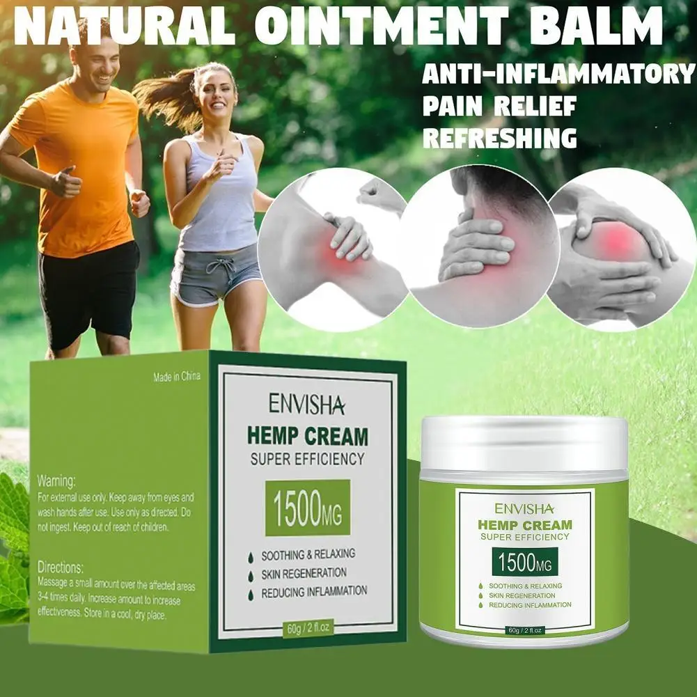 

5000mg Hemp Cream Anti-Inflammation Relieve Pain Non-GMO Hemp Extract Ointment for Back/Muscle Pain Health Soothing Skin Care