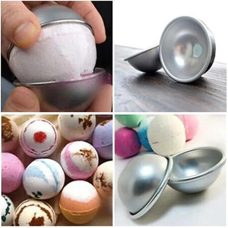Diameter 4.5cm/5.5cm/6.5cm Shallow Semi-circular Cake Aluminum Mold Paper Cup Small Chocolate Ball Ice Cream | Дом и сад