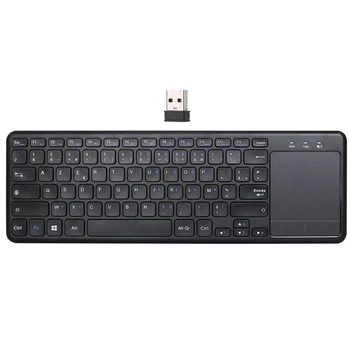 

French Version 2.4G Wireless Keyboard with Presspad for Windows PC,Laptop,Ios Pad,Smart TV,HTPC IPTV,Android Box