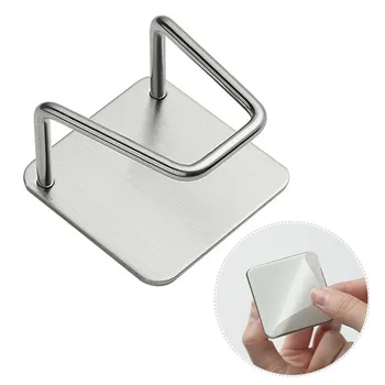

1PC Stainless Steel Sponge Drain Rack Cleaning Cloth Shelf Dish Drainer Storage Holder Suction Cup Sink Rack Kitchen Accessories