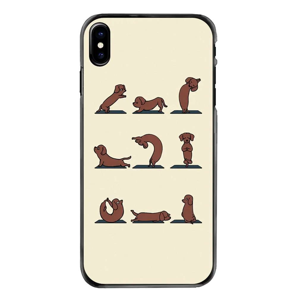 Для iPhone 11 Pro iPod Touch 4 4S 5 5S 5C SE 6 6S 7 8 Plus X XR XS MAX жесткий чехол для телефона милый Йога