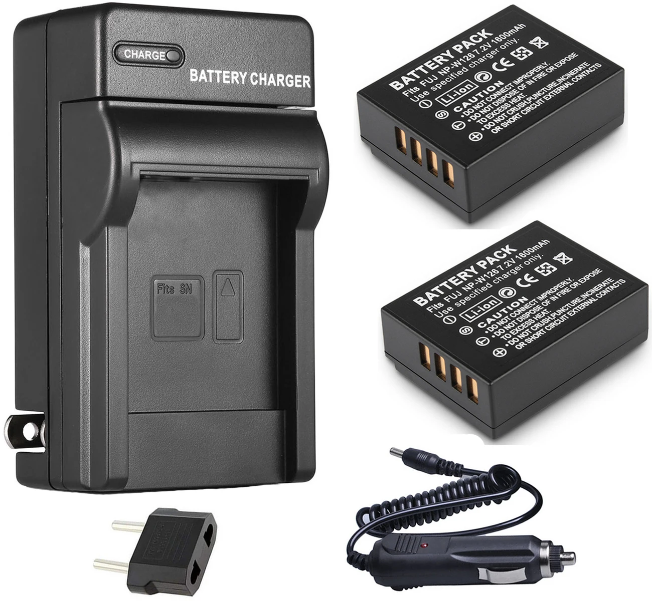 Батарея(2-Pack)+ lcd USB двойное зарядное устройство для Fujifilm NP-W126, NPW126, NP-W126S, NPW126S, NP-W 126S литий-ионный аккумулятор - Цвет: 2xB and Wall Charger