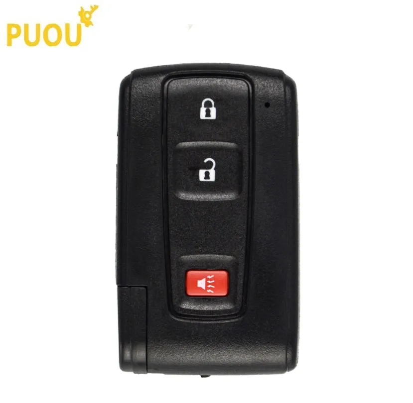 

2+1 3 Button Smart Key Shell Fob Cover Case for Toyota Prius Corolla Chr Yaris Rav4 Auris wth Insert Blade