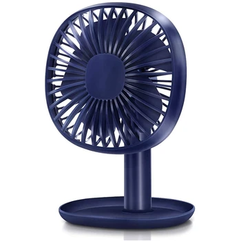 

Personal Portable Table Fan Speed Adjustable with USB Rechargeable Battery and Head Rotatable for Home Office Bedroom