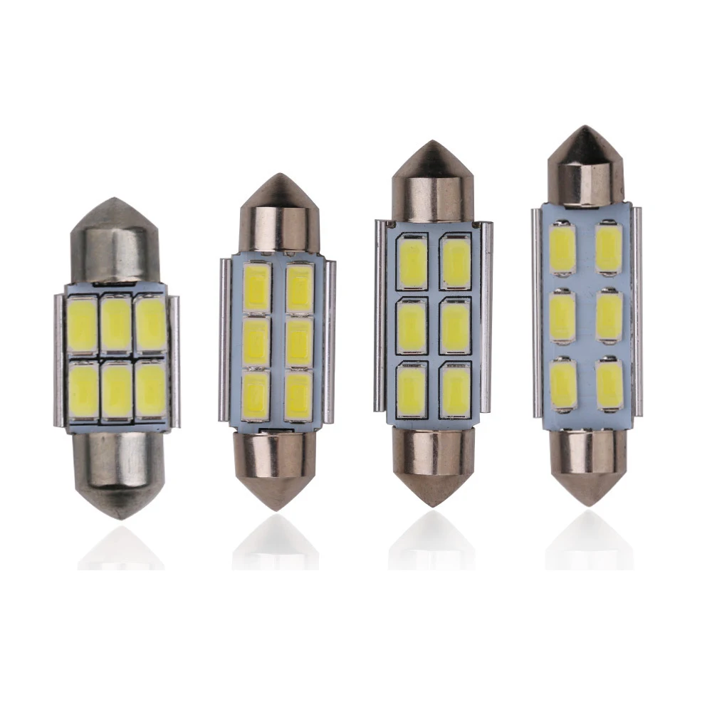 1 шт. фестон CANBUS 31 мм 36 39 41 C5W Led безотказсветодиодный 5630 5730 6 светодиодов Smd лампы