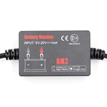 Automobile batteria Monitor BT4.0Monitor strumento strumenti diagnostici 6 ~ 20V tensione di ingresso batteria collegare Smartphone APP batteria 12 V