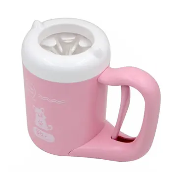 

2020 Hot Outdoor Portable Cleaning Supplies Dog Cat Paw Cleaner Cup 360° Soft Silicone Automatic Dog Cat Paw Pet Cleaning Tool