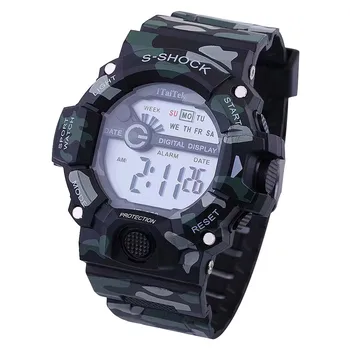 

Multifunctional Sports Digital Electronic Camouflage Waterproof Fashion Watch