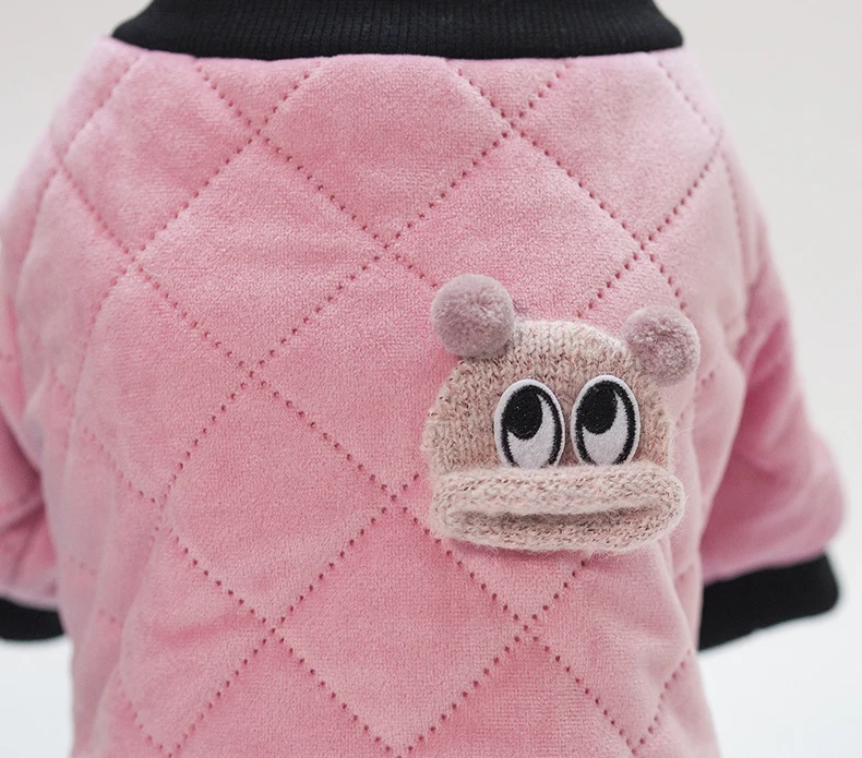Зимняя одежда для собак теплая куртка для маленьких собак милое плотное хлопковое пальто домашняя одежда для щенков Shih Tzu Йоркширский терьер костюм для чихуахуа