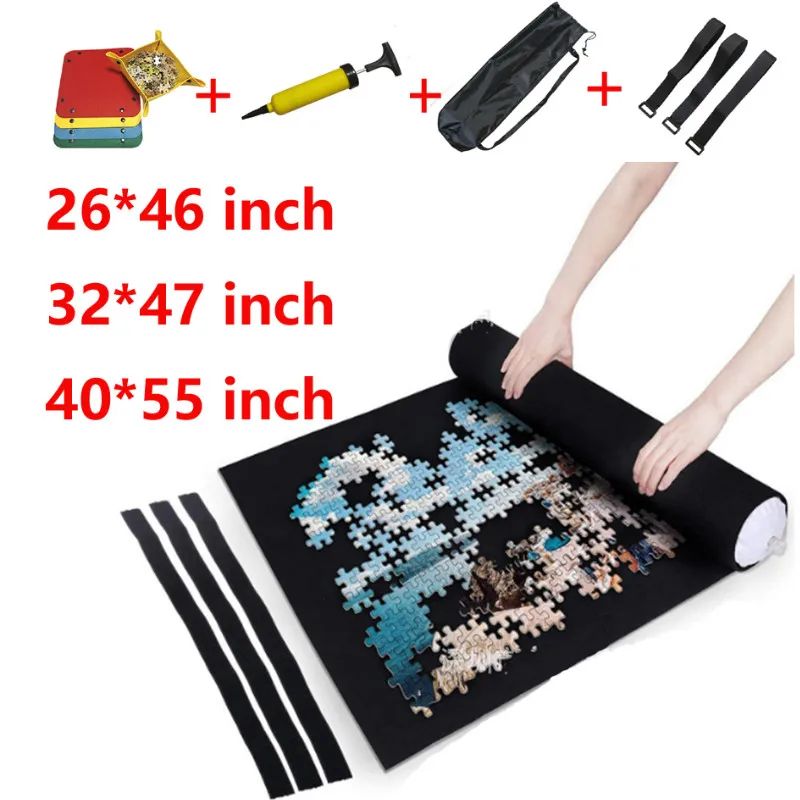 Storage-Bag Play-Mat Puzzle-Accessories Jigsaw-Roll 3000-Pieces Travel Portable Toy