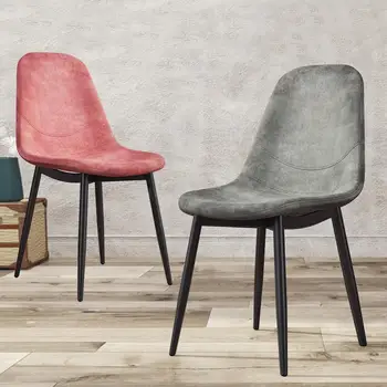 

Nordic dining chair minimalist home restaurant leisure back stool velvet creative net red chair
