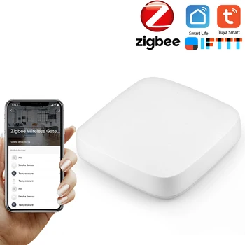 

Powered by Tuya ZigBee Wired Smart Gateway Hub Smart Home Bridge Tuya / Smart Life APP Remote Control Center WIFI for Smart Home