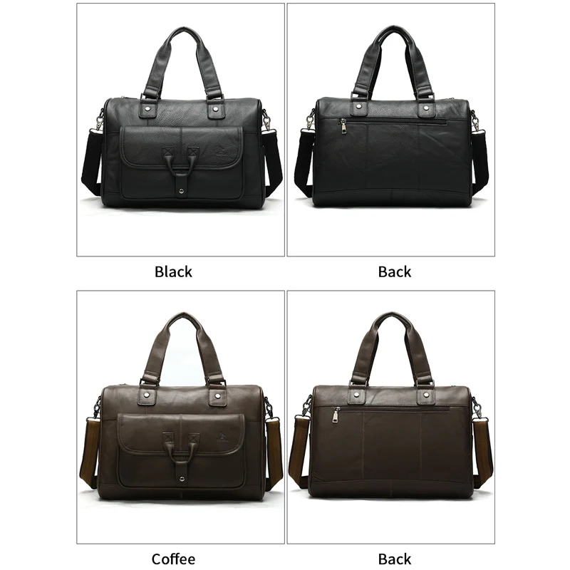 WESTAL briefcase men's genuine leather bag office bags for men porte document leather laptop bag men's business document for men