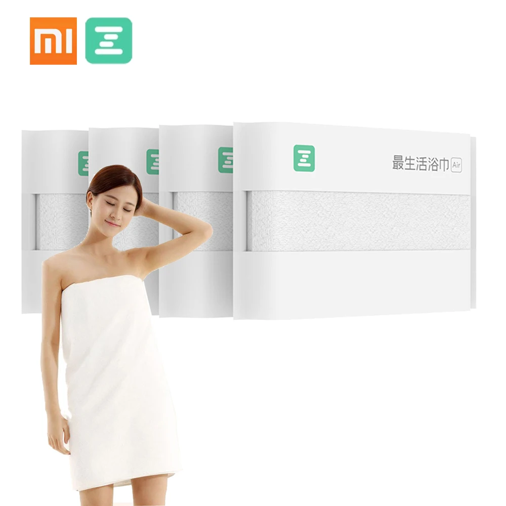 4 шт./лот, Xiaomi ZSH, банное полотенце, Хлопковое полотенце, Xiaomi Young, пляжное полотенце, мочалка, антибактериальное, водопоглощающее, для дома