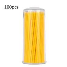 100 шт бутилированные одноразовые хлопковые бутон наращивание ресниц гелевая тушь для ресниц паста Очищающая палочка очистка ватный тампон дешево