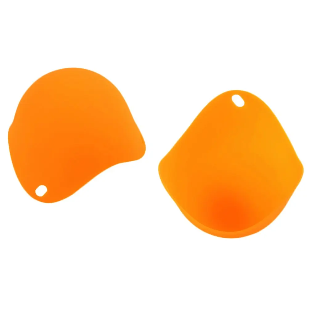yellow 2 шт силиконовая форма для яиц, яичница, яичница, форма для приготовления пищи, Poach Pouch, кухонная посуда, ложка для выпечки - Цвет: yellow