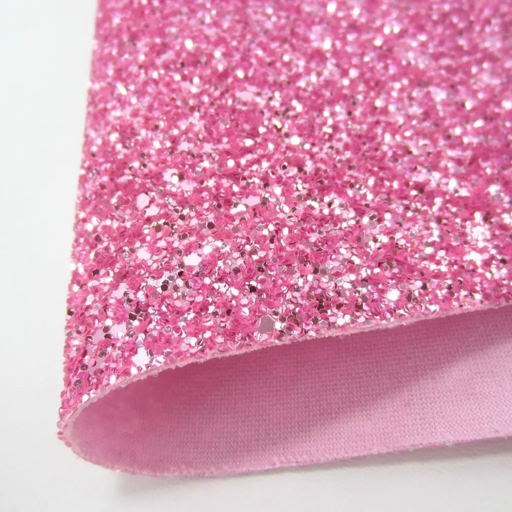" x 11"(21 см X 29 см) розовое золото искусственный Блестящий лист ткани, подходящая подложка, искусственная кожа для шитья, поделки своими руками, Детские Луки, K0366-5 - Цвет: k0366-6