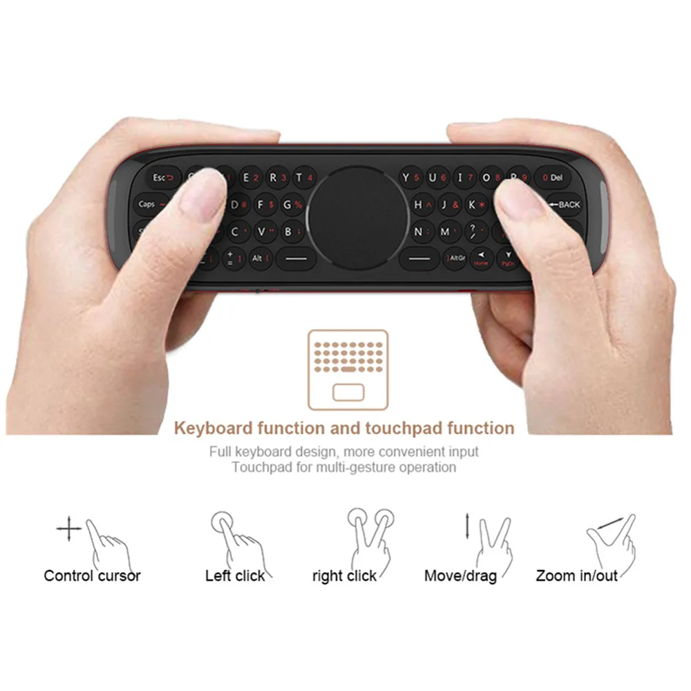 W2 Fly Air mouse голосовой пульт дистанционного управления микрофон 2,4G Беспроводная мини клавиатура гироскоп для Smart Android tv box Projecter pk mx3