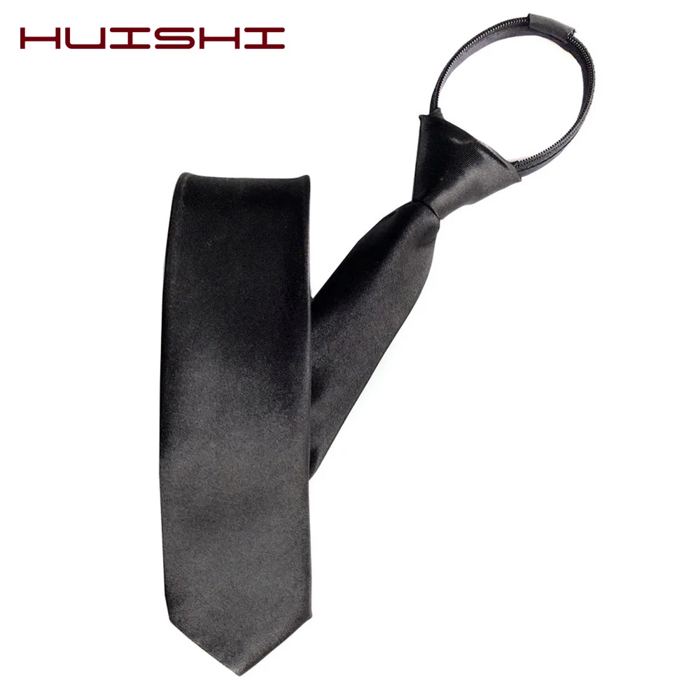 Pre-Tied Zipper Skinny Necktie 4