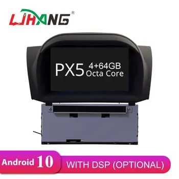 

LJHANG Android 10 Car DVD Player For Ford Fiesta 2013-2016 WIFI Multimedia GPS Navigation 2 Din Car Radio Stereo Headunit 4G+64G