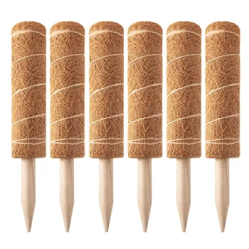 

Coir Totem Pole Coir Moss Totem Pole for Monstera Plant,pers, Ivy Moss Pole for Climbing Indoor Outdoor Plants 6Pcs
