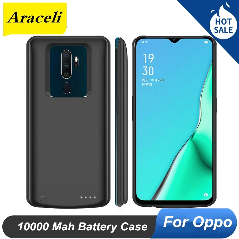10000 мАч Тонкий Высококачественный защитный чехол для OPPO A11 A11X A9 A9X Рино 4 найти X2 ACE