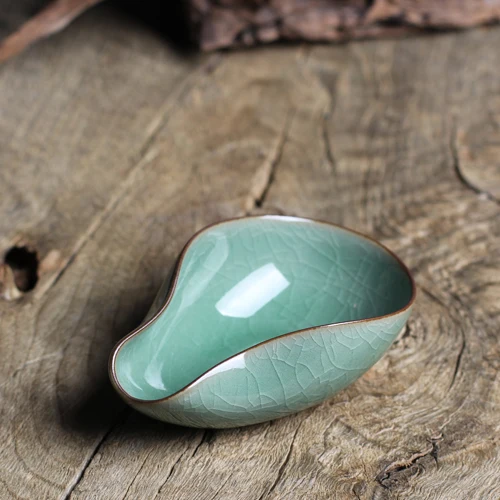 [GRANDNESS] Longquan Celadon Cha He чайный презентационный сосуд Ge Yao Di Yao фарфоровый чайный аксессуар Ge kiln Di Kiln Cha He Kung Fu