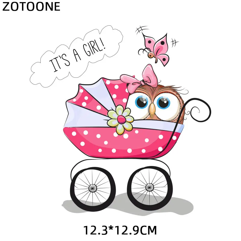 ZT1352 ZOTOONE милые животные, единорог, свинья, пластырь, железо на переводе, для одежды, Аппликации, сделай сам, футболка, теплопередача, Аппликации, наклейка E - Цвет: ZT1352