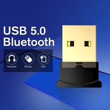 Adaptador USB Bluetooth 5,0, Dongle Bluetooth para ordenador, ratón, teclado, adaptador USB inalámbrico, receptor de música altavoz, transmisor