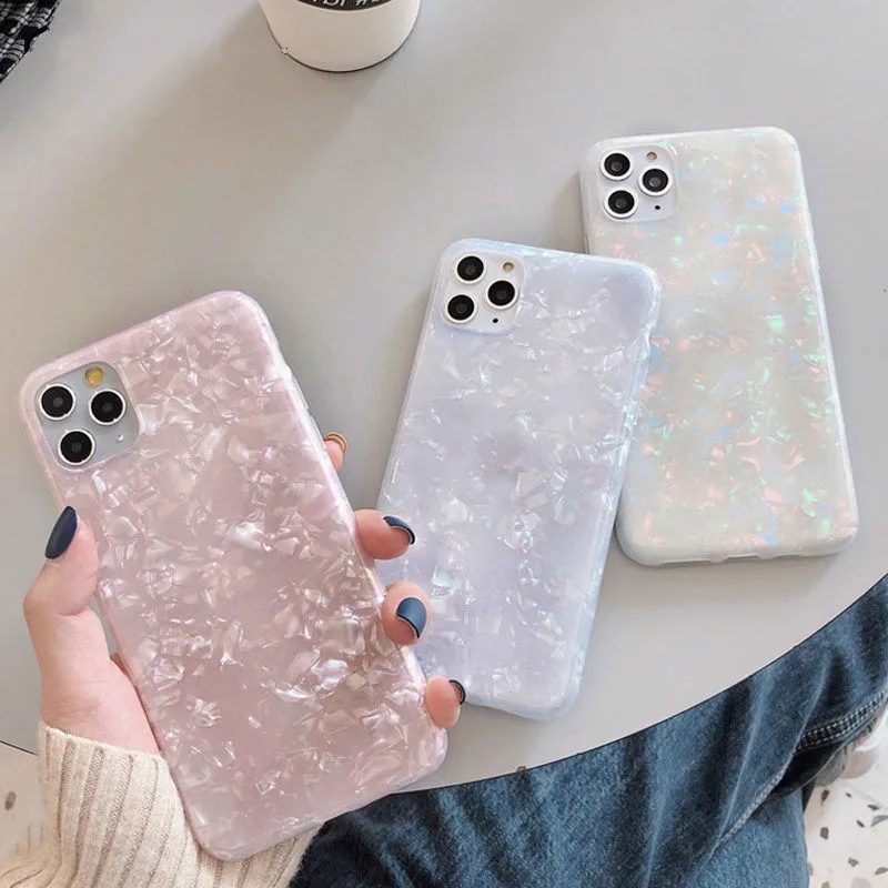 Блестящий чехол ракушка Dream для IPhone 11 Pro Max 7 8 6 6s Plus X XR XS прозрачный мягкий ТПУ PP