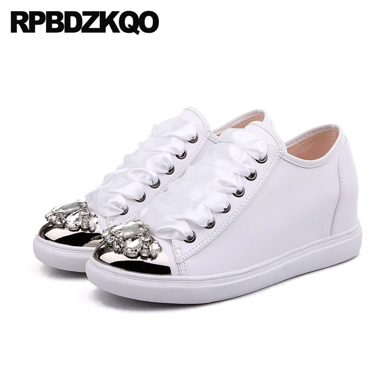 Crystal Bling Sneakers w/ Toe Cap