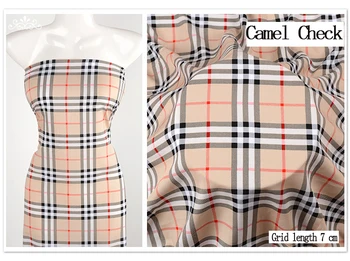 

100% cotton silk fabric plaid printed fabric, used to sew children's pajama dress fabric, patchwork DIY sewing material